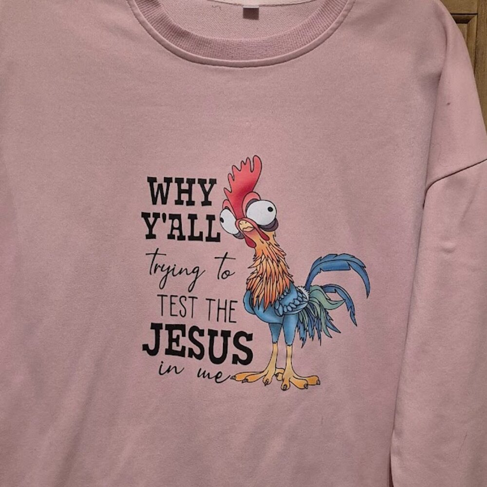 Size XXL Light Pink Sweatshirt
